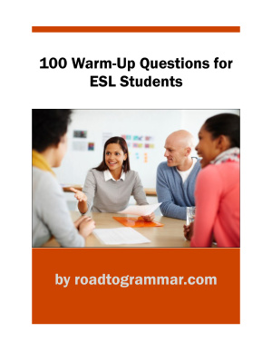 100 Warm-Up Questions for ESL Students
